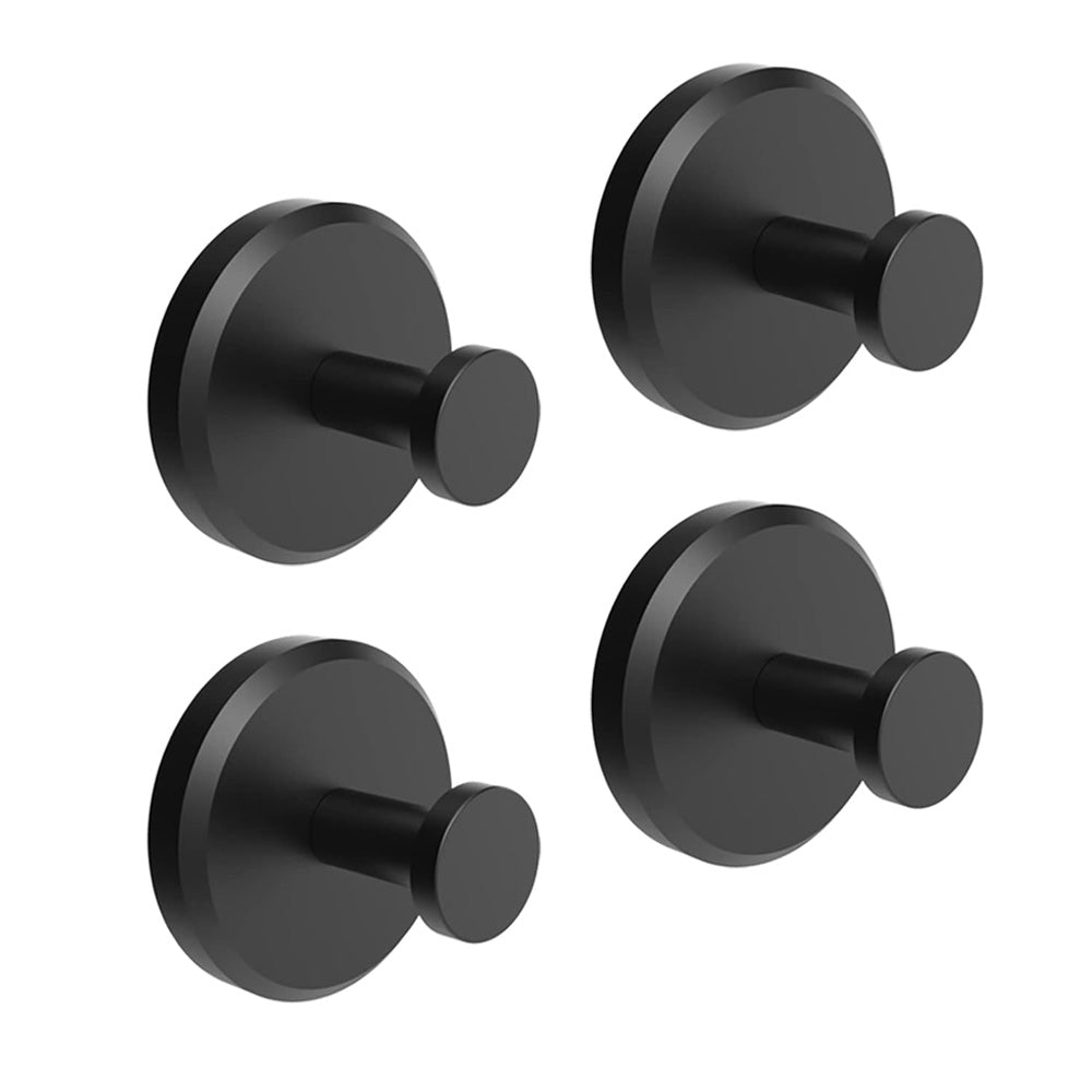 Bathroom Hook Suction Cup Movable Stainless Steel 5.5 x 5.5 x 5.6 cm Reusable Black Silver Gold Tiles Glass | Sansoti