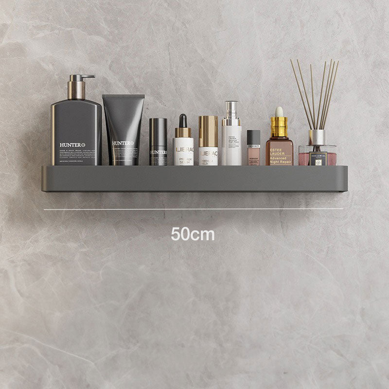 Wandrek Badkamer Metaal 30cm Grijs Wandplank Douche Shampoo Rek Opbergplank Muurrek Badkamer Accessoires Organizer | Sansoti