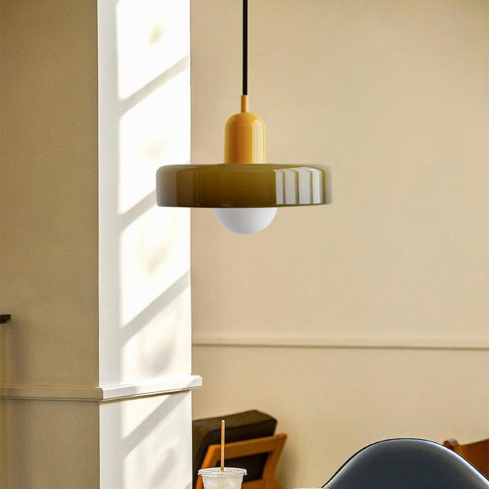 Luccon double pendant lamp glass G9 35 cm modern dining room living room design lighting | Sansoti