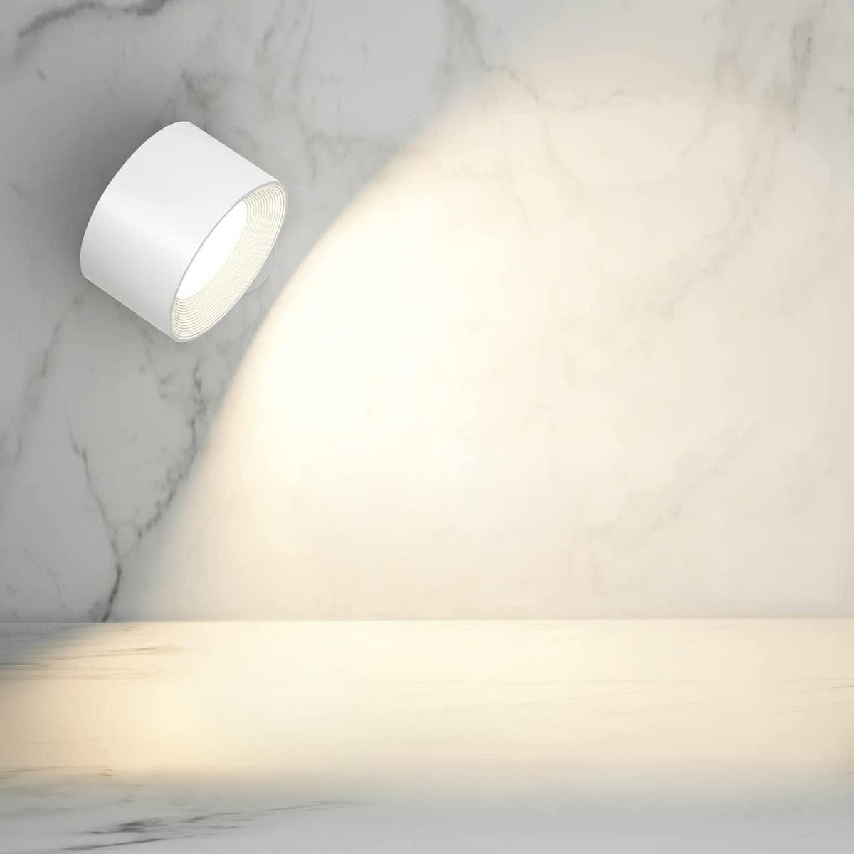 Wall Lamp Wireless Magnetic 360° Rotatable Rechargeable LED Stick On | Sansoti