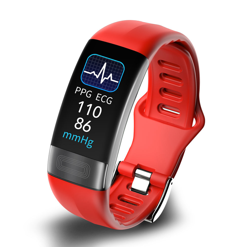 Gesundheitsarmband mit EKG, Herzfrequenzmessung, Blutdruckmessung, SpO2, Schlaftracker, IP67, wasserdichte Fitness-Smartwatch | Sansoti