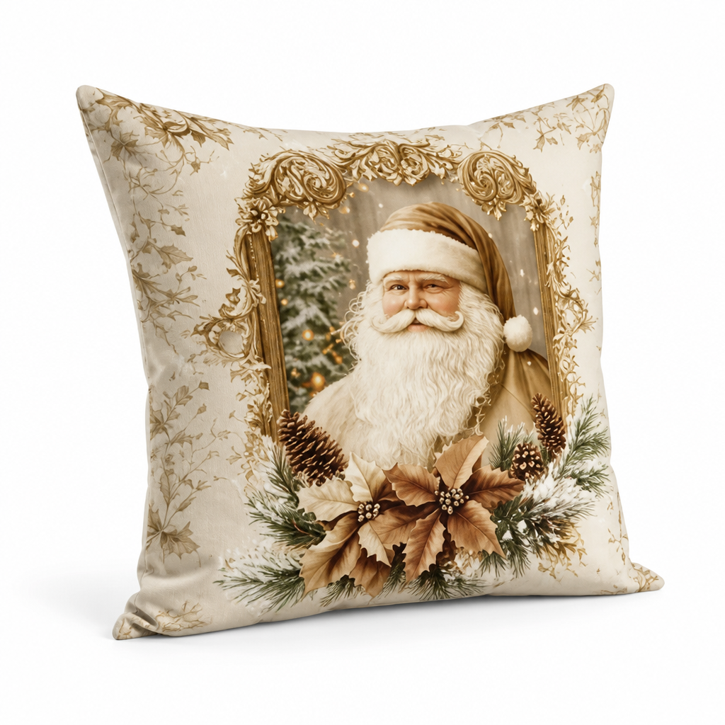 Fluwelen Kussenhoes met Feestmotief 45×45 cm Goud Katoen-Polyester Ritssluiting Vierkant Decoratief Interieur | Sansoti