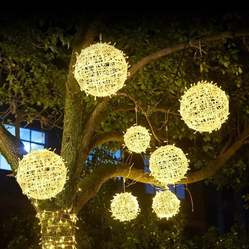 LED Light Globe Outdoor Waterproof 20cm IP65 Warm White Garden Lighting | Sansoti
