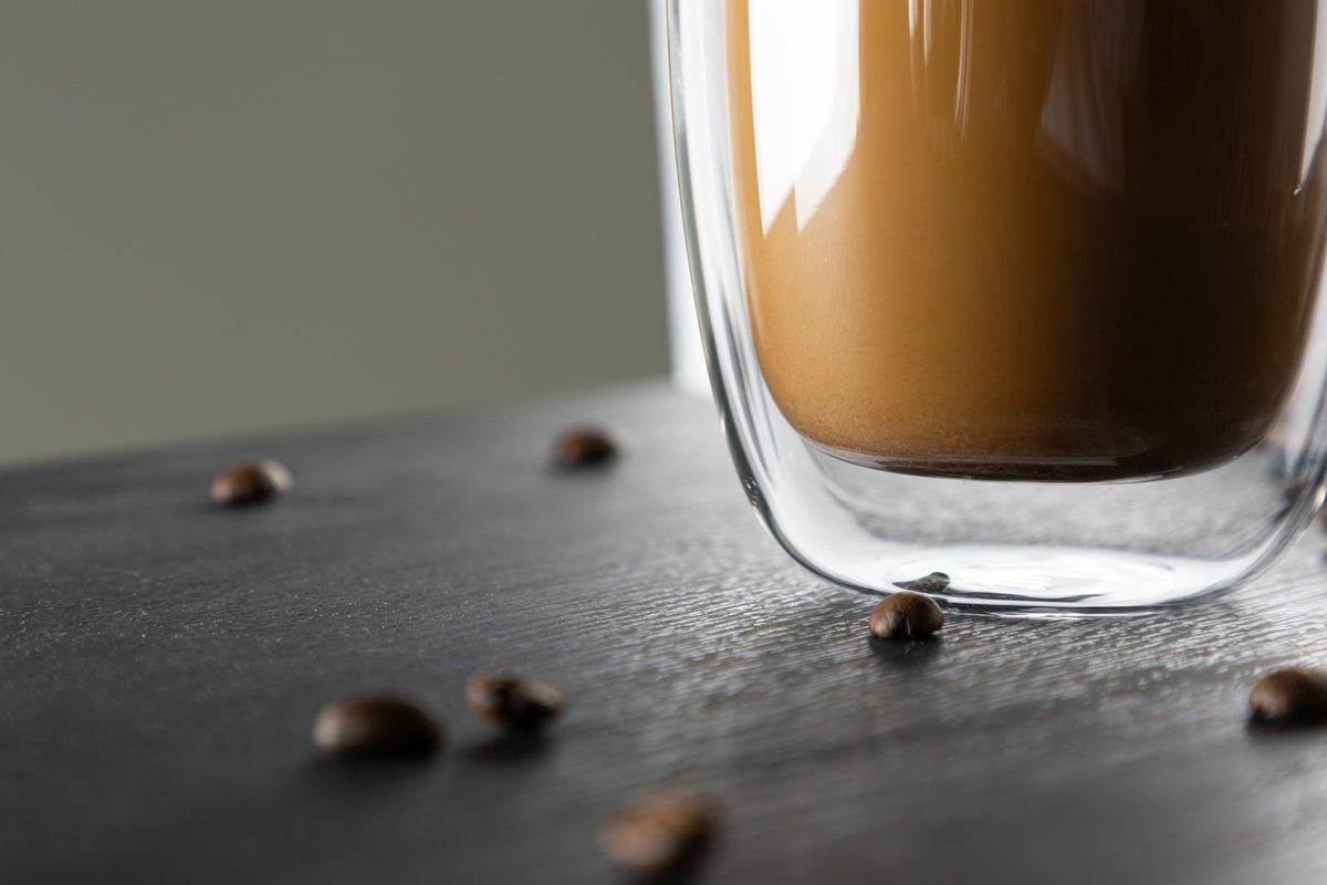 Kaffeetassen Glas Transparent 2 Stück Modern Hitzebeständig Ø7 Ø8 | Sansoti