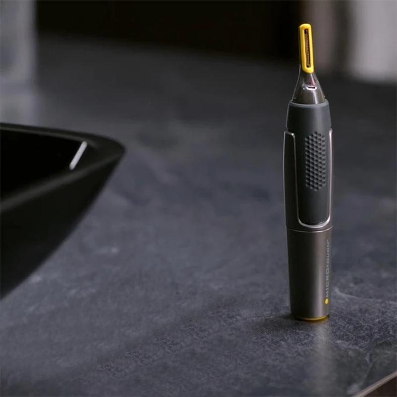 Electric Eyebrow Trimmer with LED Light Black for Facial Hair Detail Trimmer Precision Shaving Nose Ear Sideburns Contour Trimmer Rechargeable | Sansoti