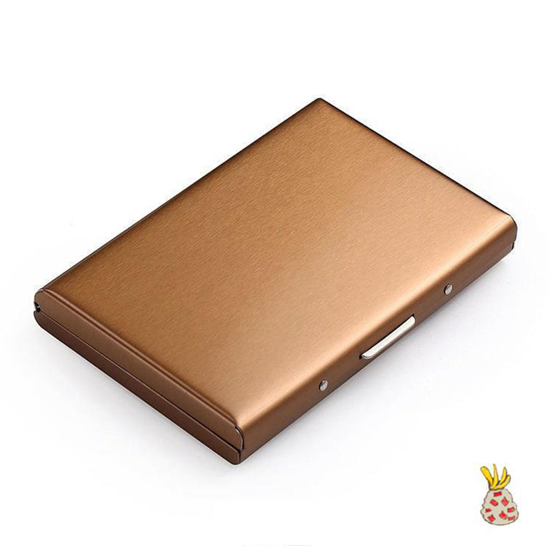 Kartenhalter mit RFID-Schutz Metall-Cardclip Silber Schwarz Gold | Sansoti