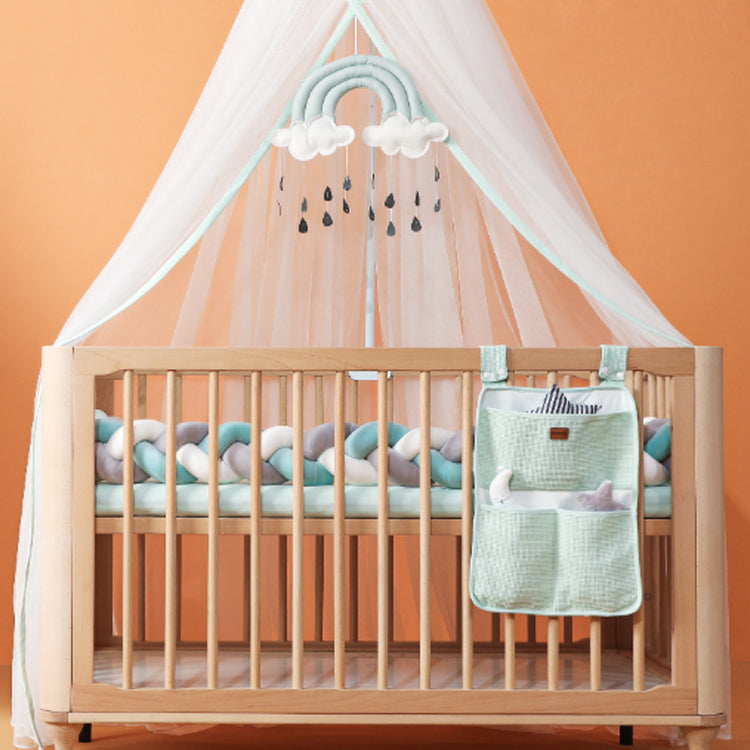 Handgewebter Bettumrandung Babybett 100-500cm Atmungsaktive Baumwolle Schutz fürs Babyzimmer Sicher Weich Verschiedene Farben | Sansoti