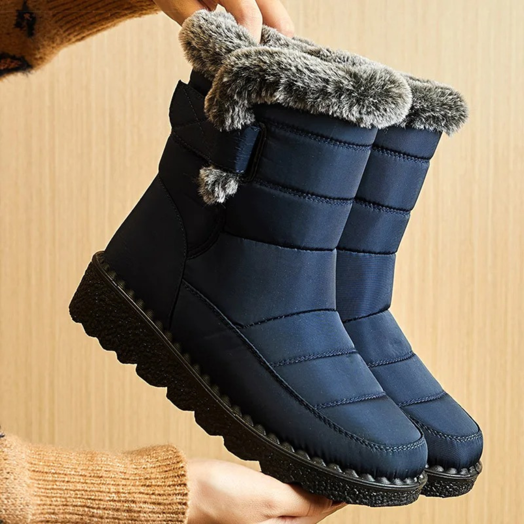 Gevoerde Winterlaarzen Dames Waterafstotend Antislip Hoge Grip Warme Voering Stevige Zool Comfortabel | Sansoti
