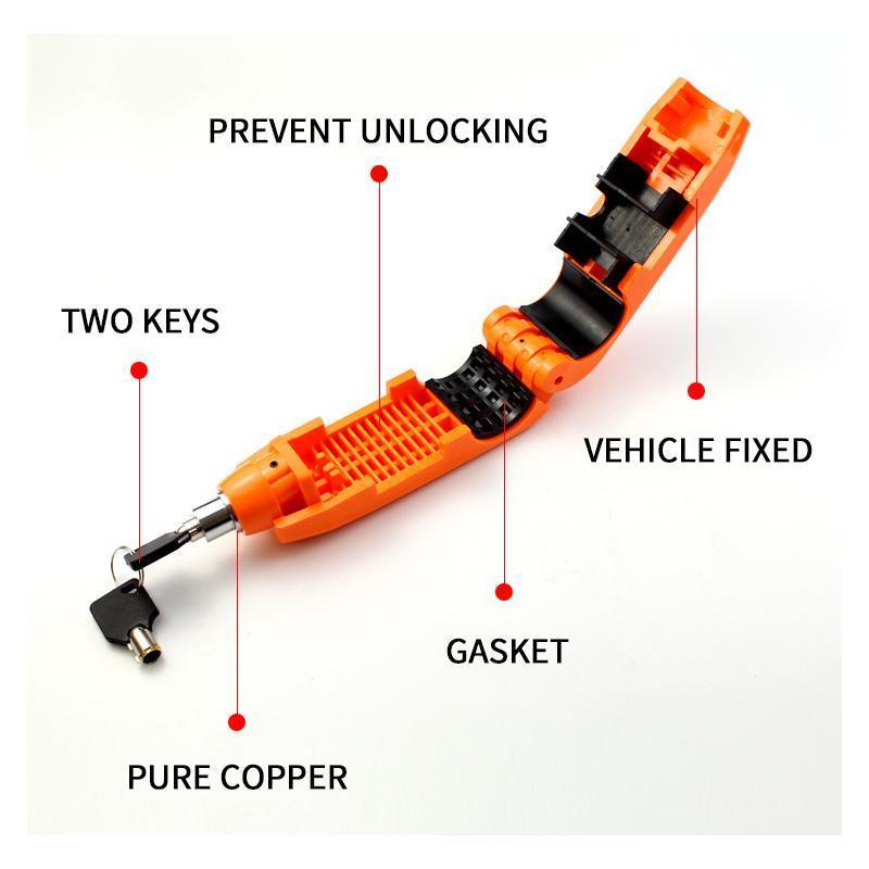 Universal Motorcycle Handlebar Lock – Theft Protection Scooter Moped Quad Handlebar Brake Lever Lock | Sansoti