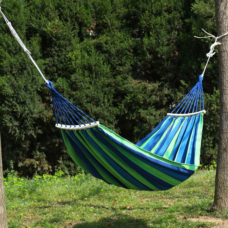 Hammock Cotton Polyester 200x150cm Portable Indoor Outdoor Camping Garden 200kg