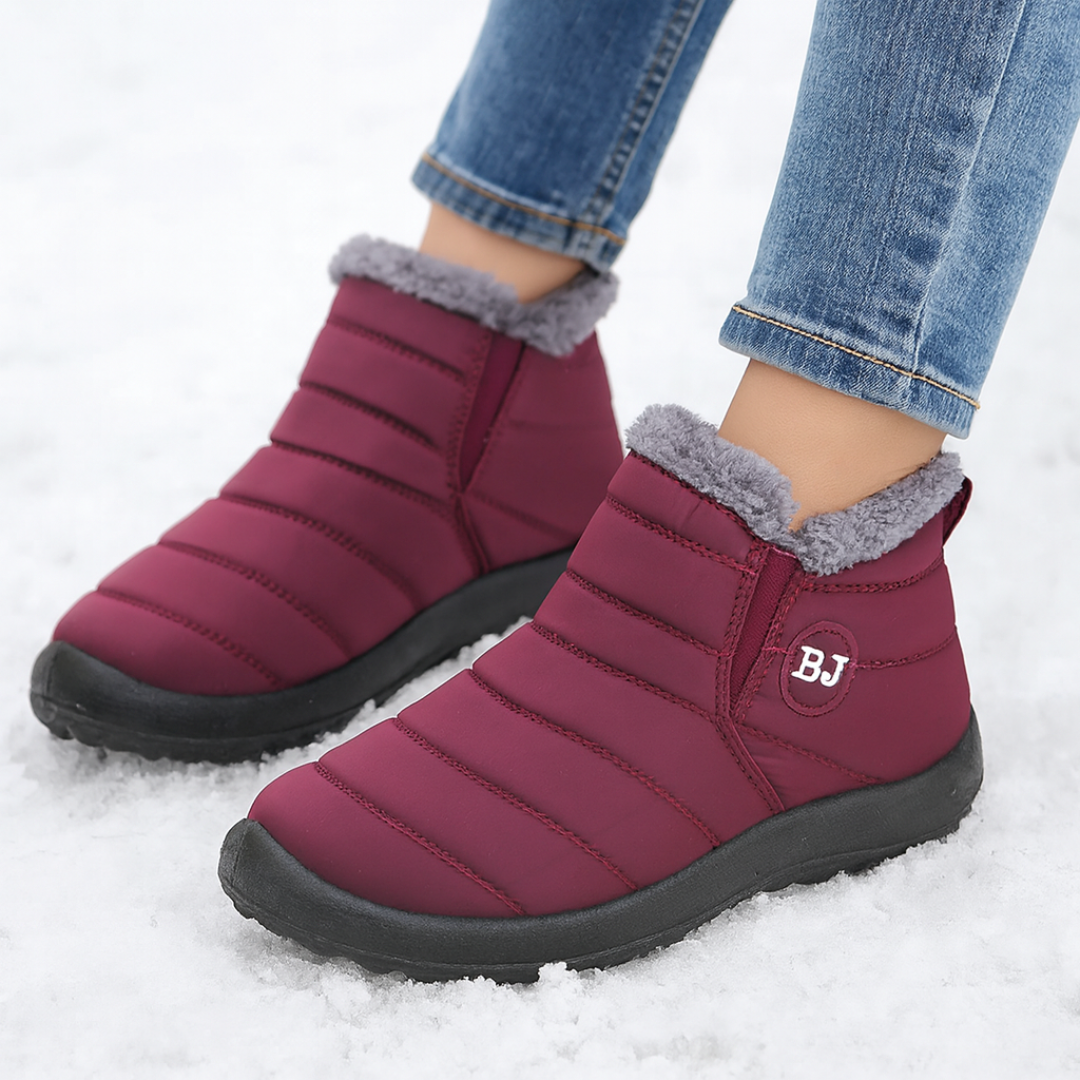 Waterdichte Winterlaarzen Dames met Warme Voering en Antislip Zool voor Sneeuw Kou Wandelen en Winterweer | Sansoti
