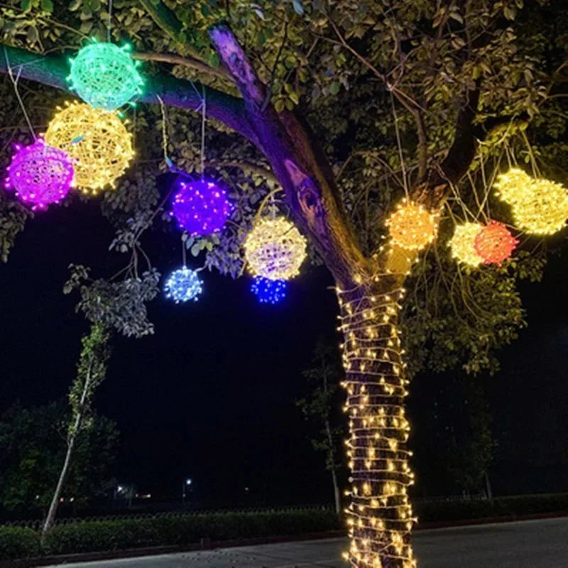 LED Light Globe Outdoor Waterproof 20cm IP65 Warm White Garden Lighting | Sansoti