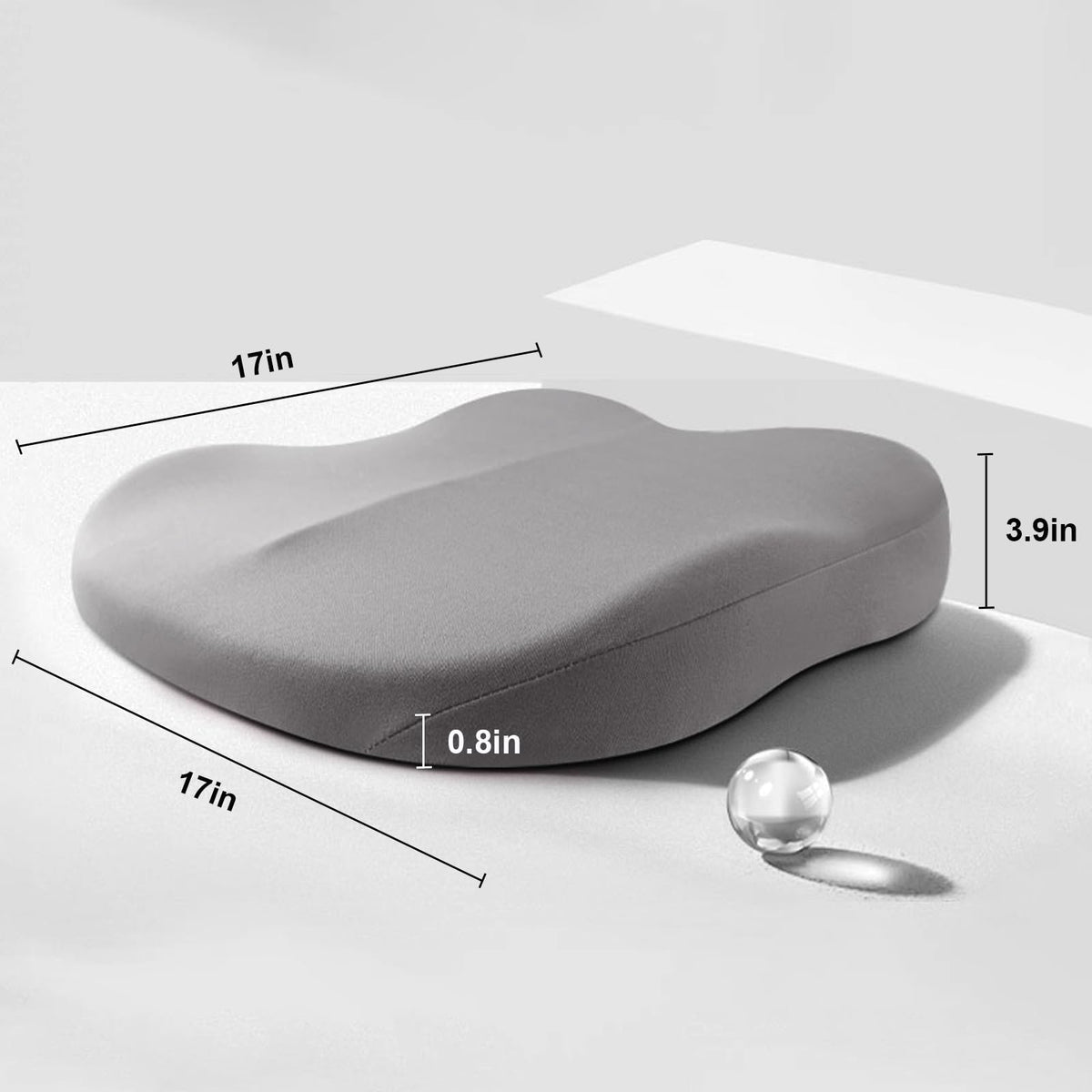 Ergonomisch Zitverhoger Kussen Memory Foam voor Auto Kantoor Stoel Optimale Houding en Comfort bij Rijden | Sansoti