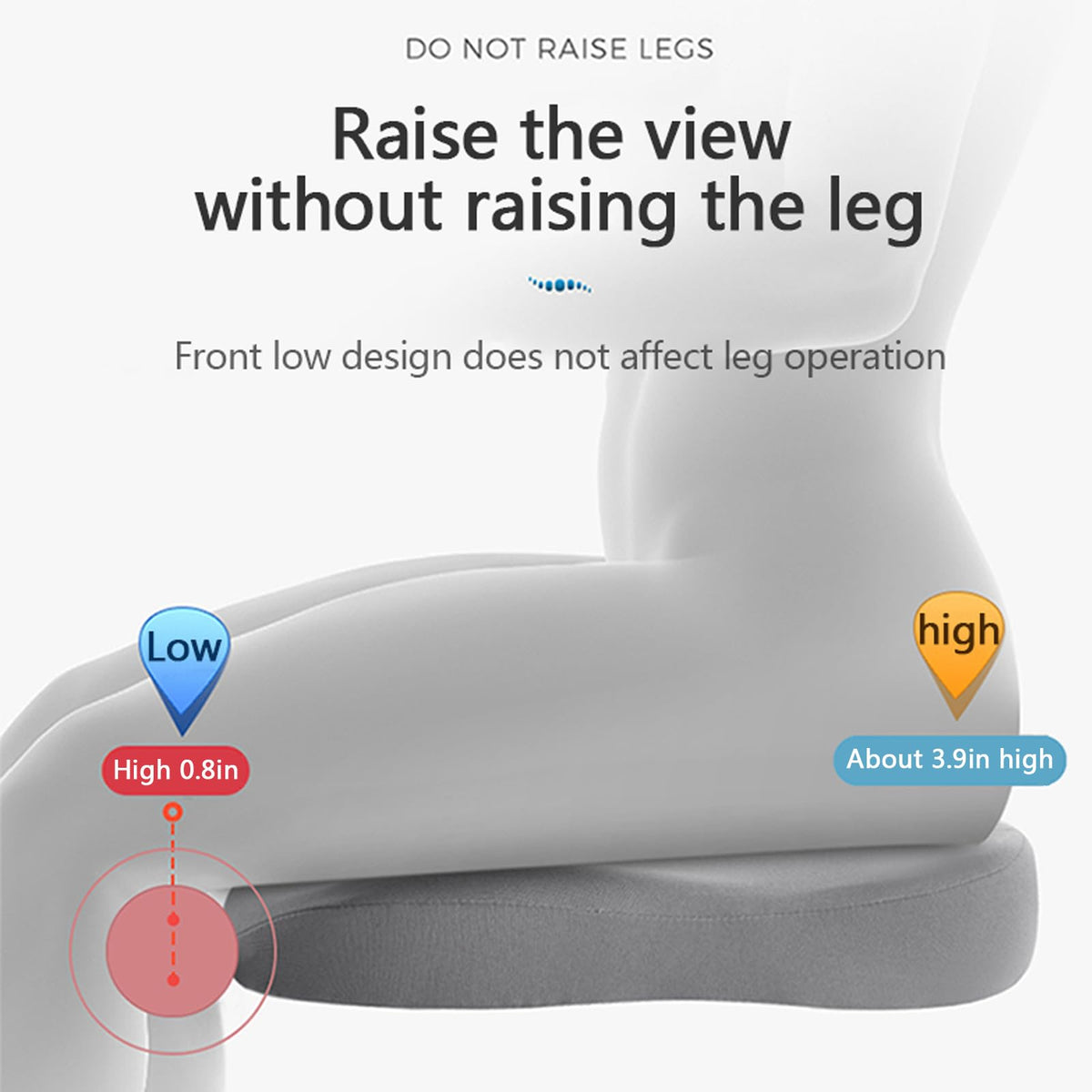 Ergonomisch Zitverhoger Kussen Memory Foam voor Auto Kantoor Stoel Optimale Houding en Comfort bij Rijden | Sansoti