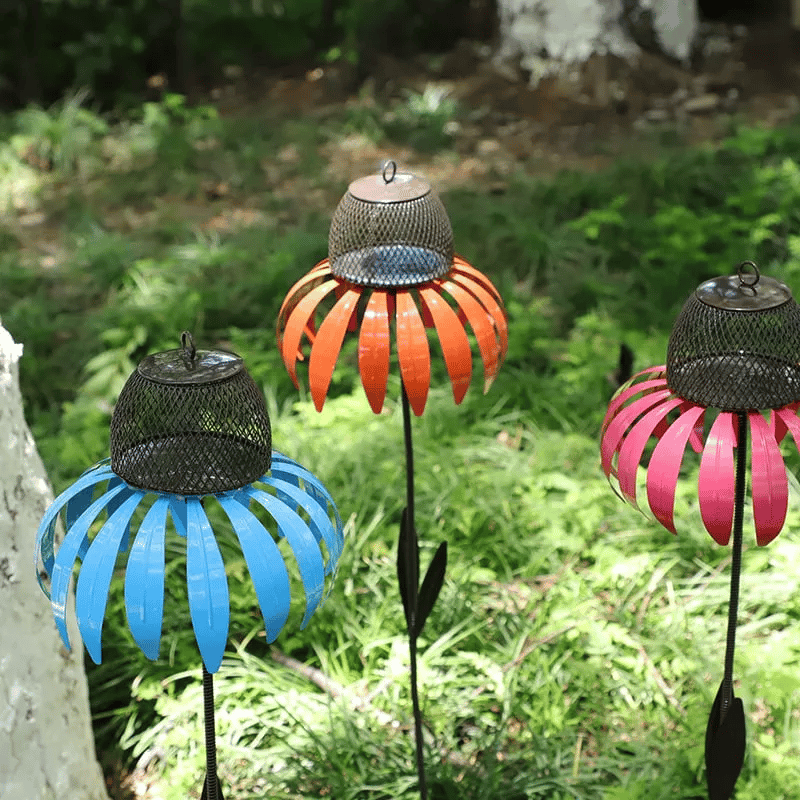 Decorative Bird Feeder for the Garden – Metal Bird Feeder on Stake for Outdoors | Sansoti