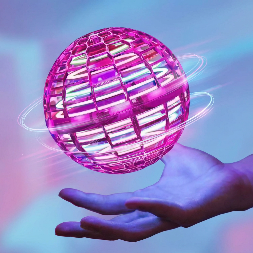 Floating Game Ball with LED Light – Flying Ball for Indoor and Outdoor | Sansoti