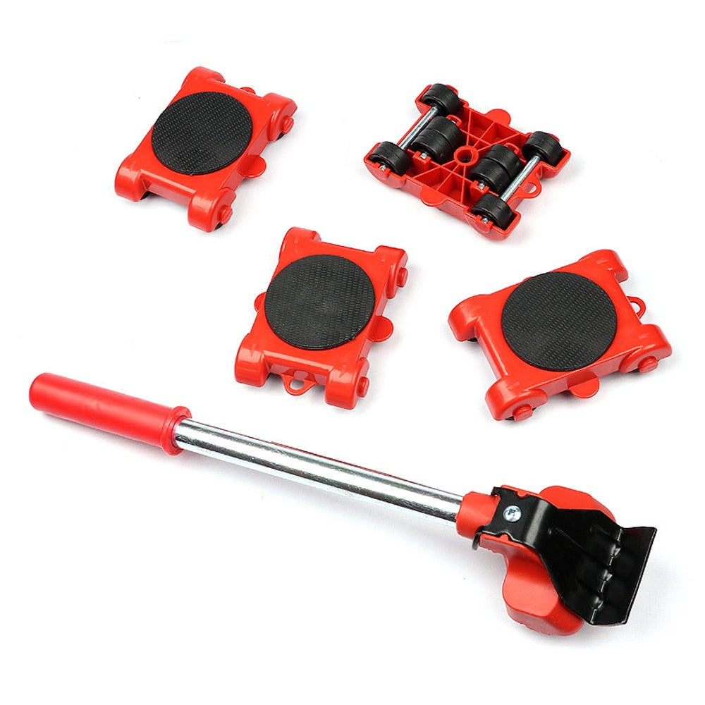 Kit de transport pour déplacer les meubles avec outil de levage et roulettes pour objets lourds, armoires et nettoyage | Sansoti