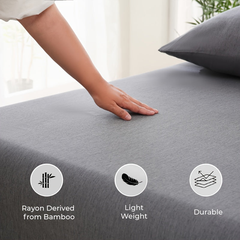 Bamboo Fiber Fitted Sheet – Breathable and Moisture-Wicking for Cool Sleep Comfort | Sansoti
