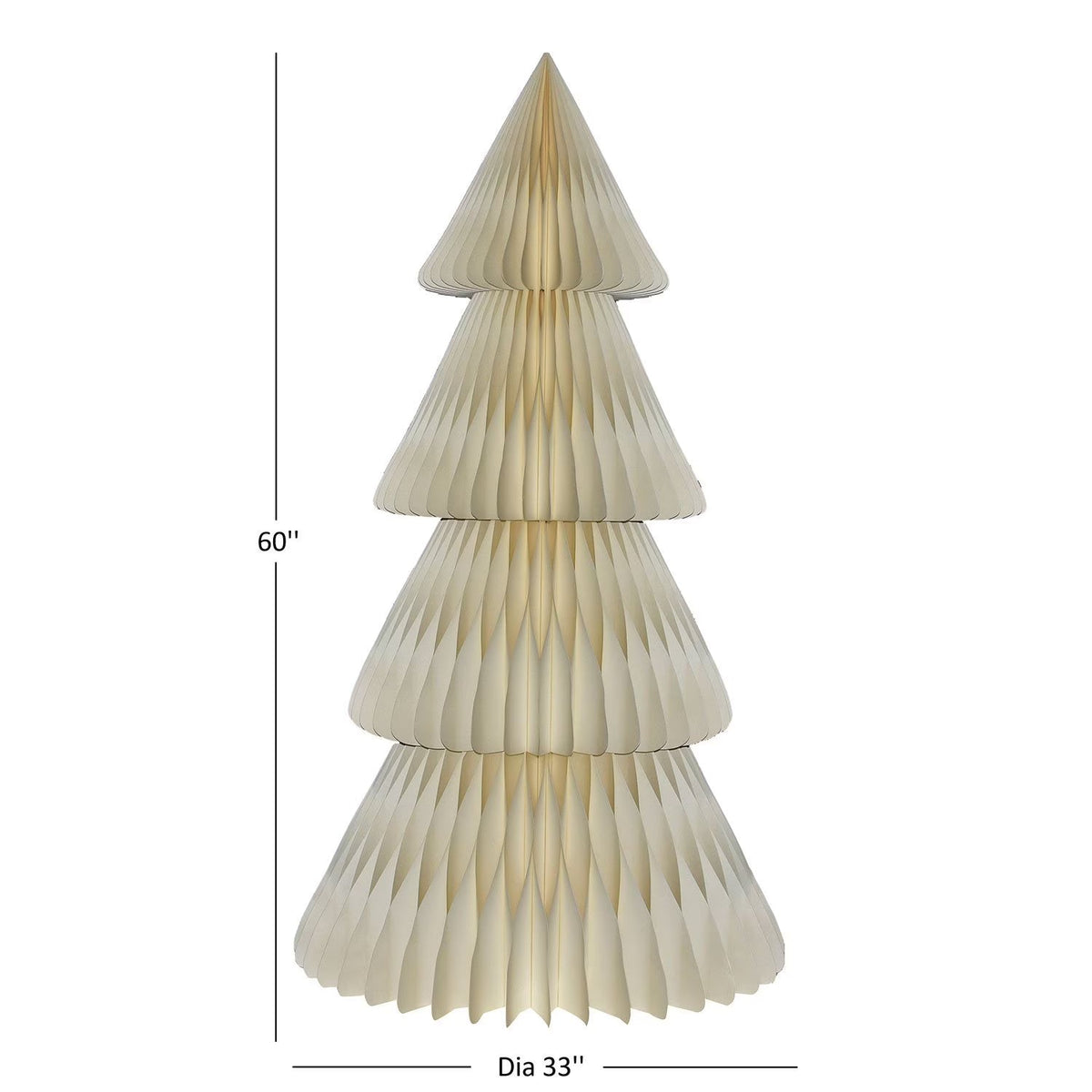 Dekorativer Papierbaum 30 cm mit Wabenstruktur, faltbares Wohnaccessoire, Partydekoration, Tischornament | Sansoti