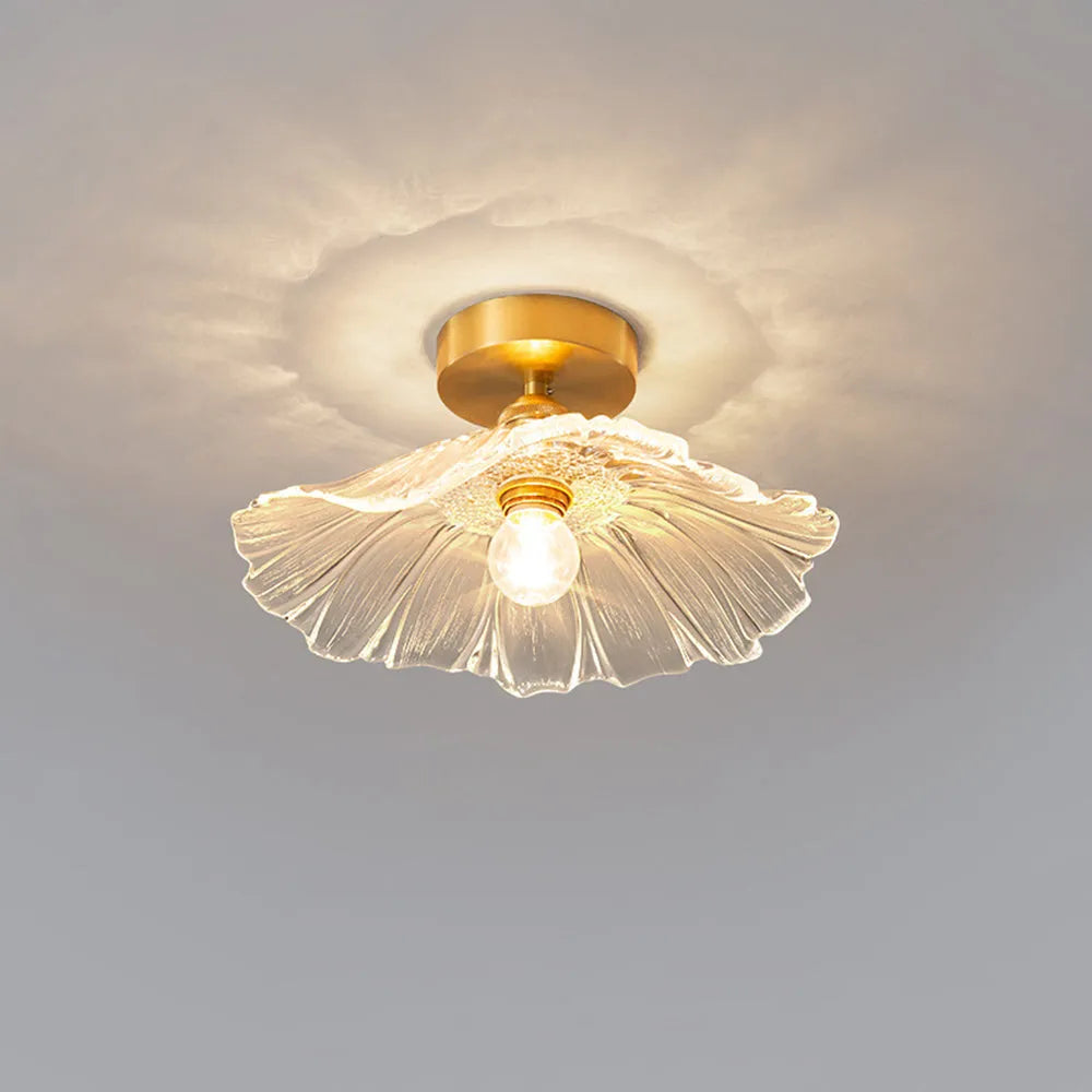Glazen Bloemplafond- en Hanglamp met Messing Binnenlicht Retro Design Scandinavisch Eetkamer Slaapkamer | Sansoti