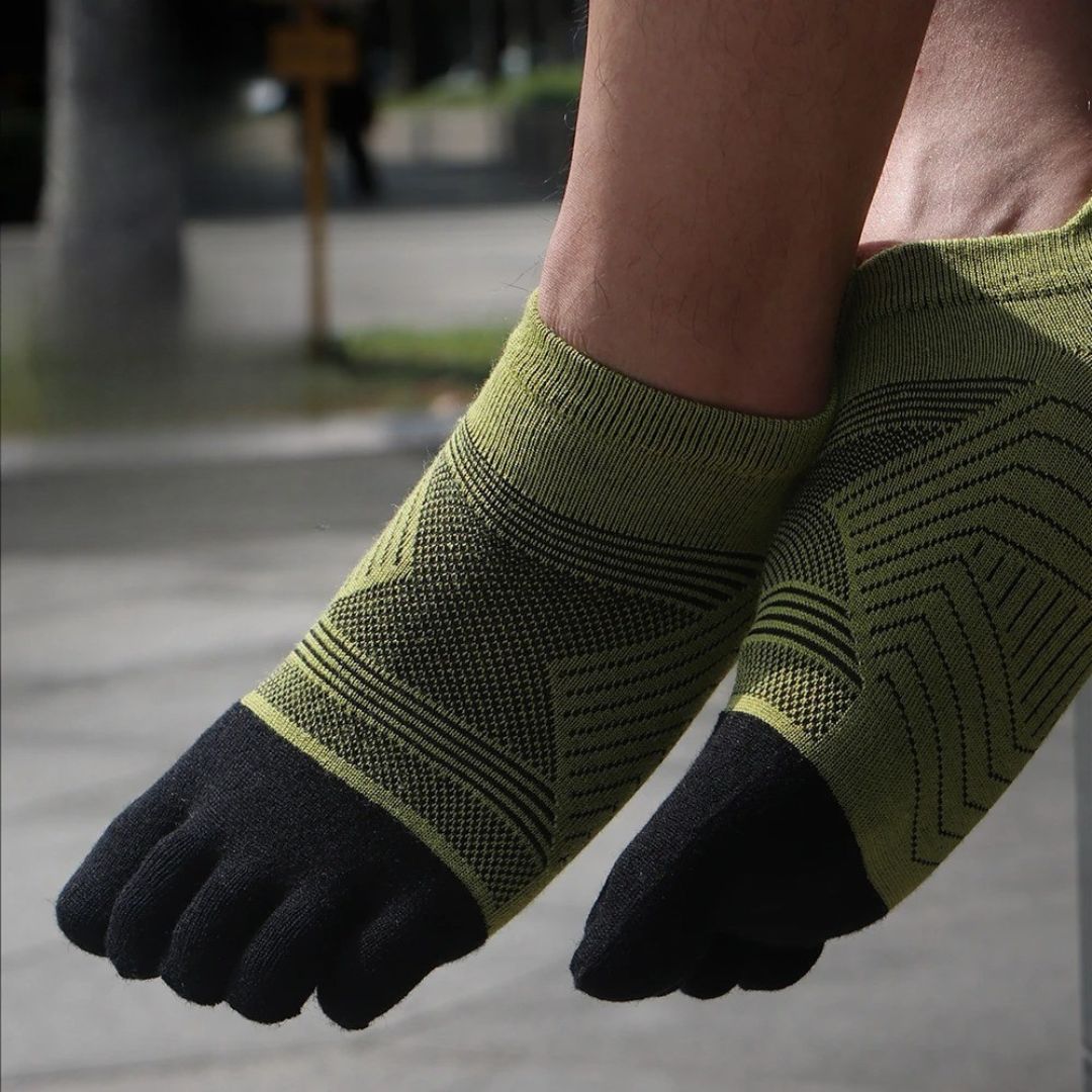 Five-Toe Socks for Men Merino Wool Thermal Warm – Winter Sports Hiking Socks with Separated Toes for Outdoor Activities | Sansoti