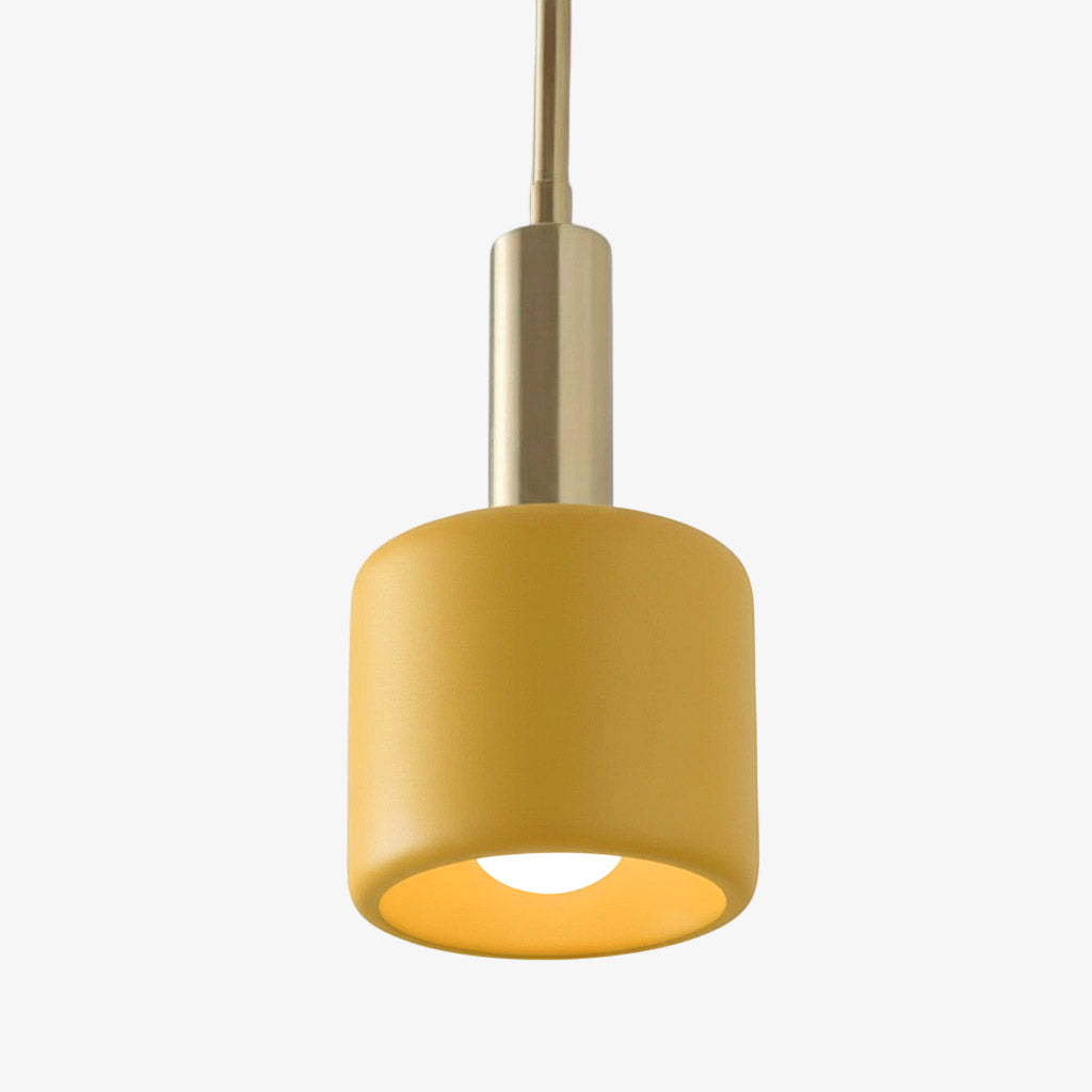 Porcelain Pendant Lamp Minimalist Design White Green Black Orange Yellow Dining Room Kitchen | Sansoti