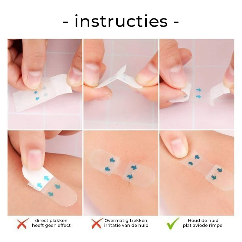 Invisible Face Lift Tape 40 Pieces – Skin-Friendly Facial Lifting Strips Anti-Wrinkle Skin Firming V-Shape Contouring for Natural Lift | Sansoti