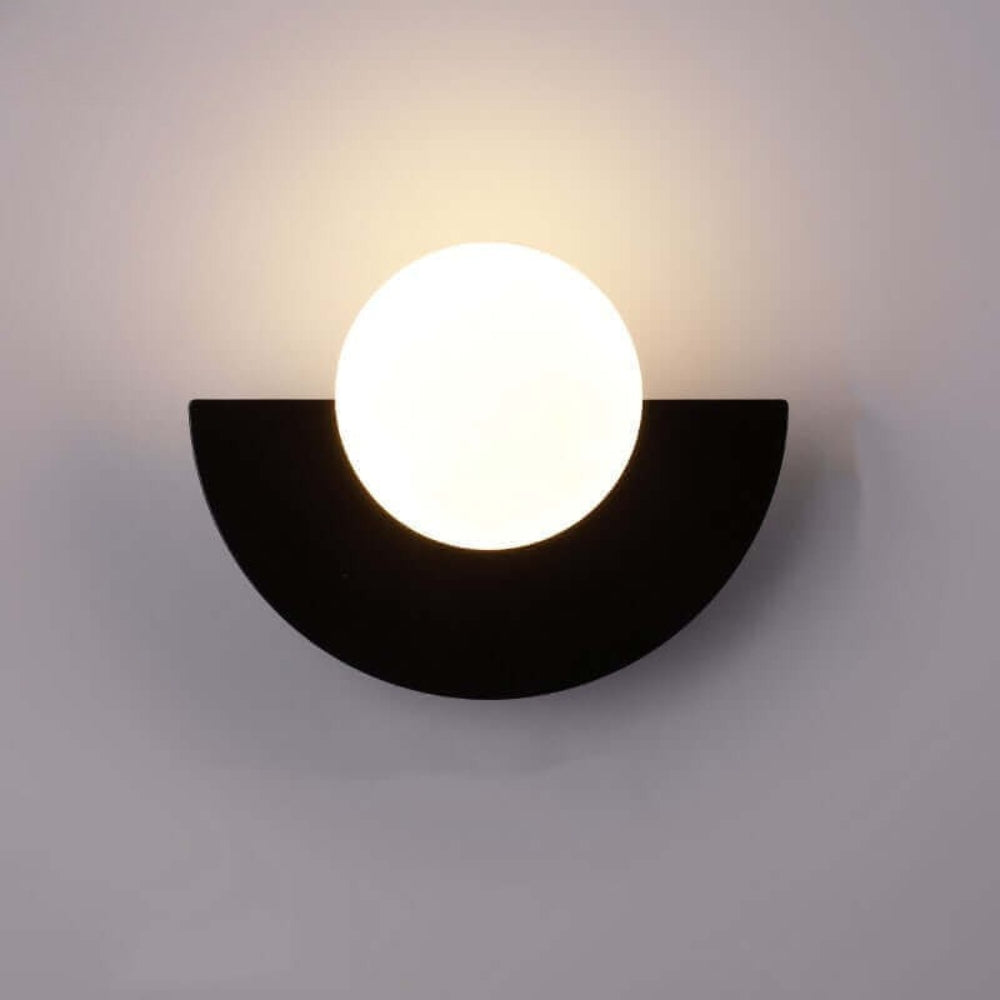 Wandleuchte – Moderne Wandbeleuchtung mit farbigem Schirm – Skandinavisches Design – Wohnzimmer Schlafzimmer Flur | Sansoti