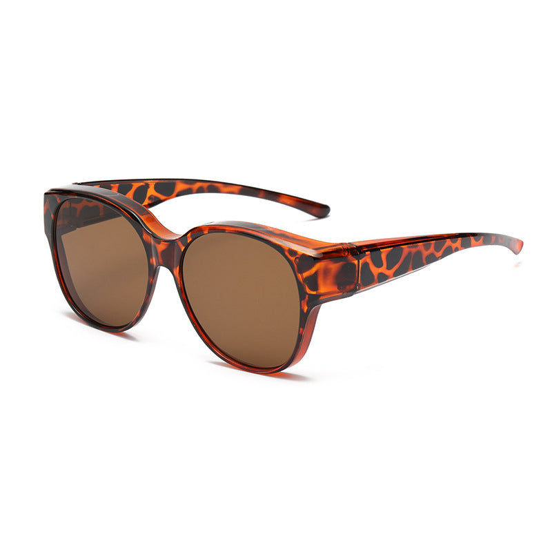 Lunettes de soleil à clip avec verres polarisés UV400 – Se portent par-dessus des lunettes classiques – Monture tendance œil-de-chat | Sansoti