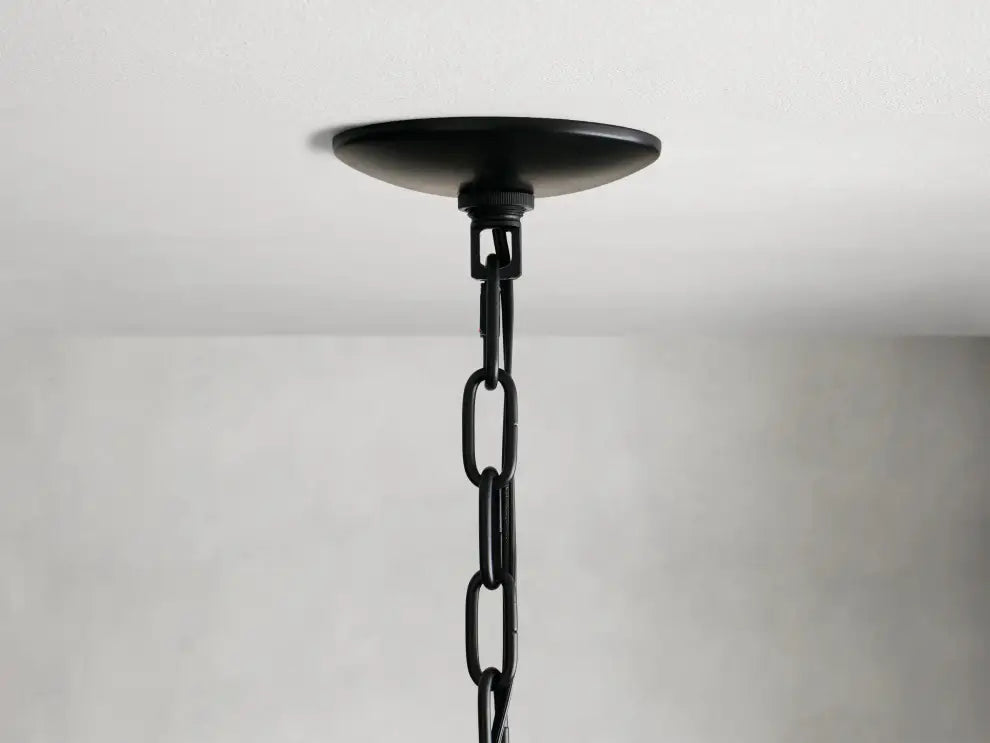 Woven Rattan Chandelier Layered Iron Frame Adjustable Height Pendant Light Dining Room Living Room Lighting | Sansoti
