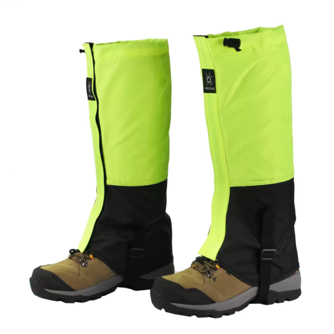 Wasserdichte Gamaschen Trekking Winter 40 cm hoch Schwarz Grün Blau Gelb Verstellbar Snowboarden Wandern | Sansoti