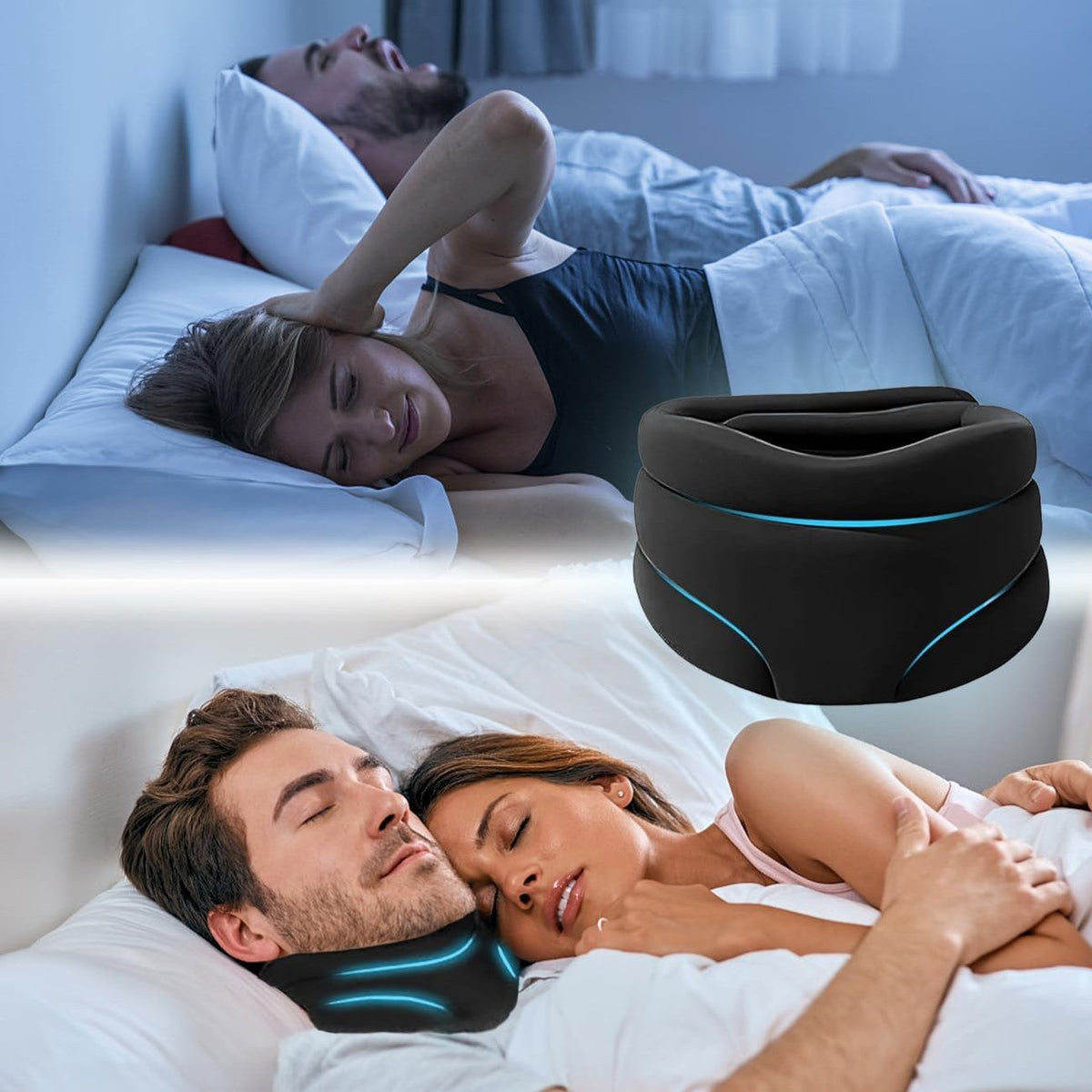 Adjustable Neck Support Pillow for More Peaceful Sleep and Reduced Neck Tension, for Men and Women, Comfortable and Ergonomic | Sansoti