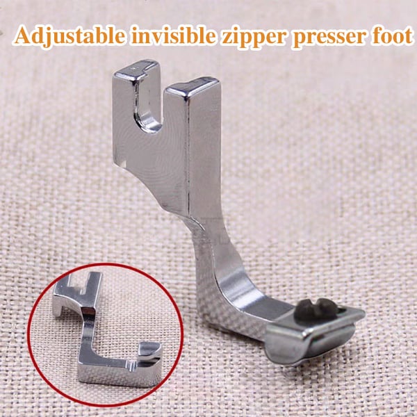 Adjustable Zipper Foot for Sewing Machines – Precision and Ease for Invisible Zippers | Sansoti