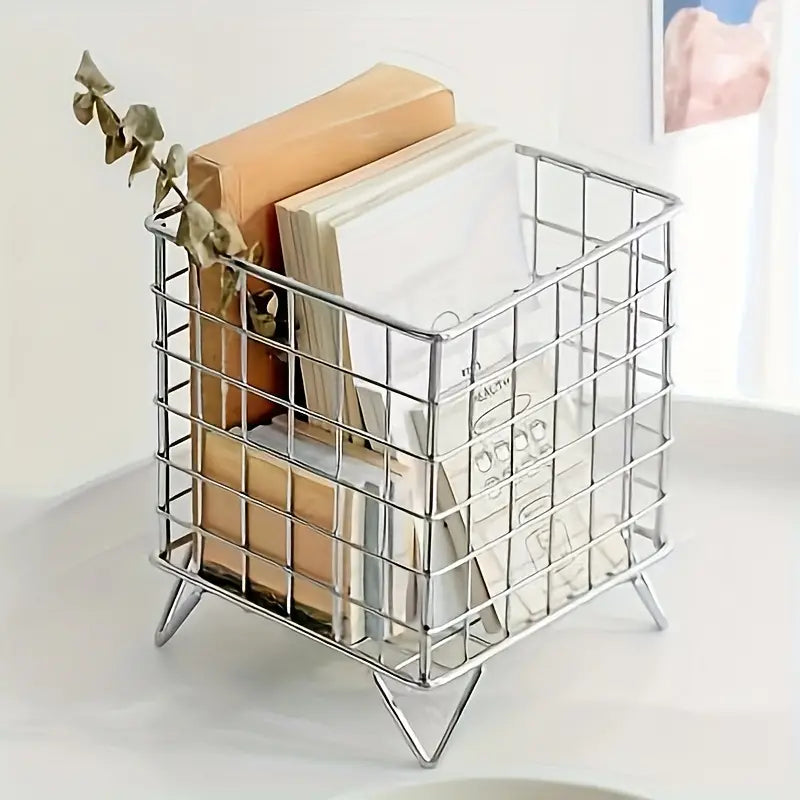 Étagère de rangement en métal avec pieds surélevés – organisation élégante de bureau | Sansoti