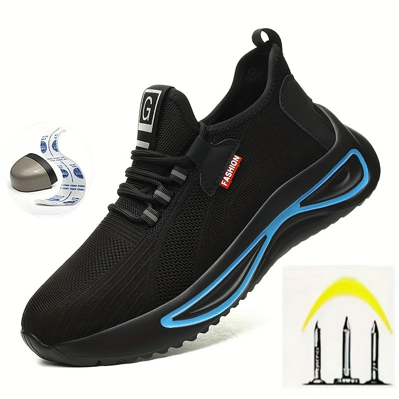 Men's Work Shoes – Lightweight with Steel Toe and Non-Slip Sole | Sansoti
