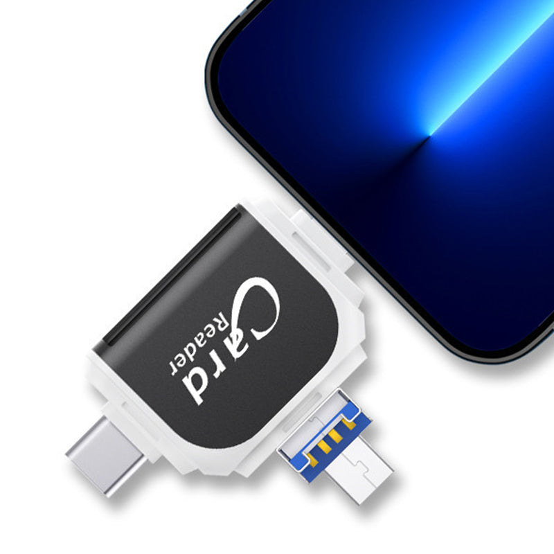 Card Reader 4 In 1 USB C Lightning SD Micro SD USB 3.0 | Sansoti