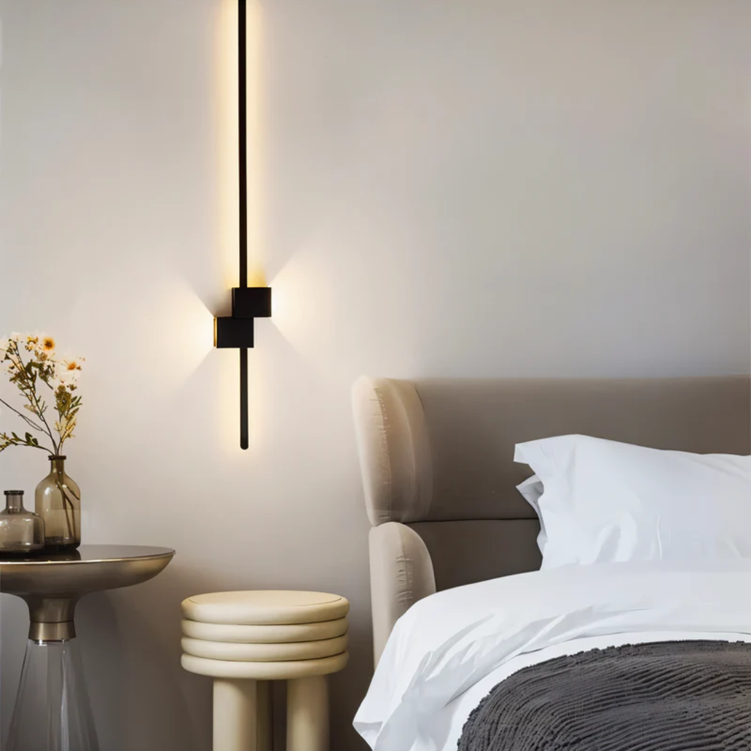 Applique Murale LED Moderne Aluminium 62cm Blanc Chaud Noir Blanc Or | Sansoti