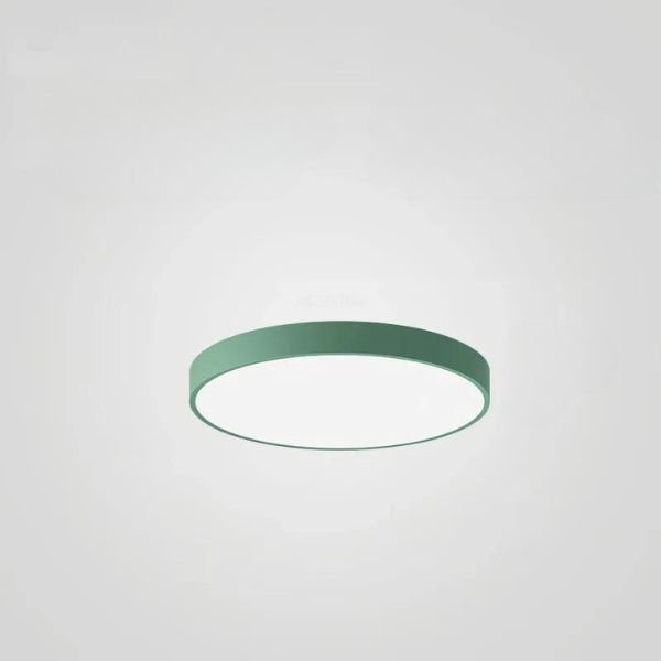 Bunte runde Deckenlampe LED ultradünnes Design für Wohnzimmer Schlafzimmer Arbeitszimmer Flur modernes Interieur Beleuchtung skandinavisch | Sansoti