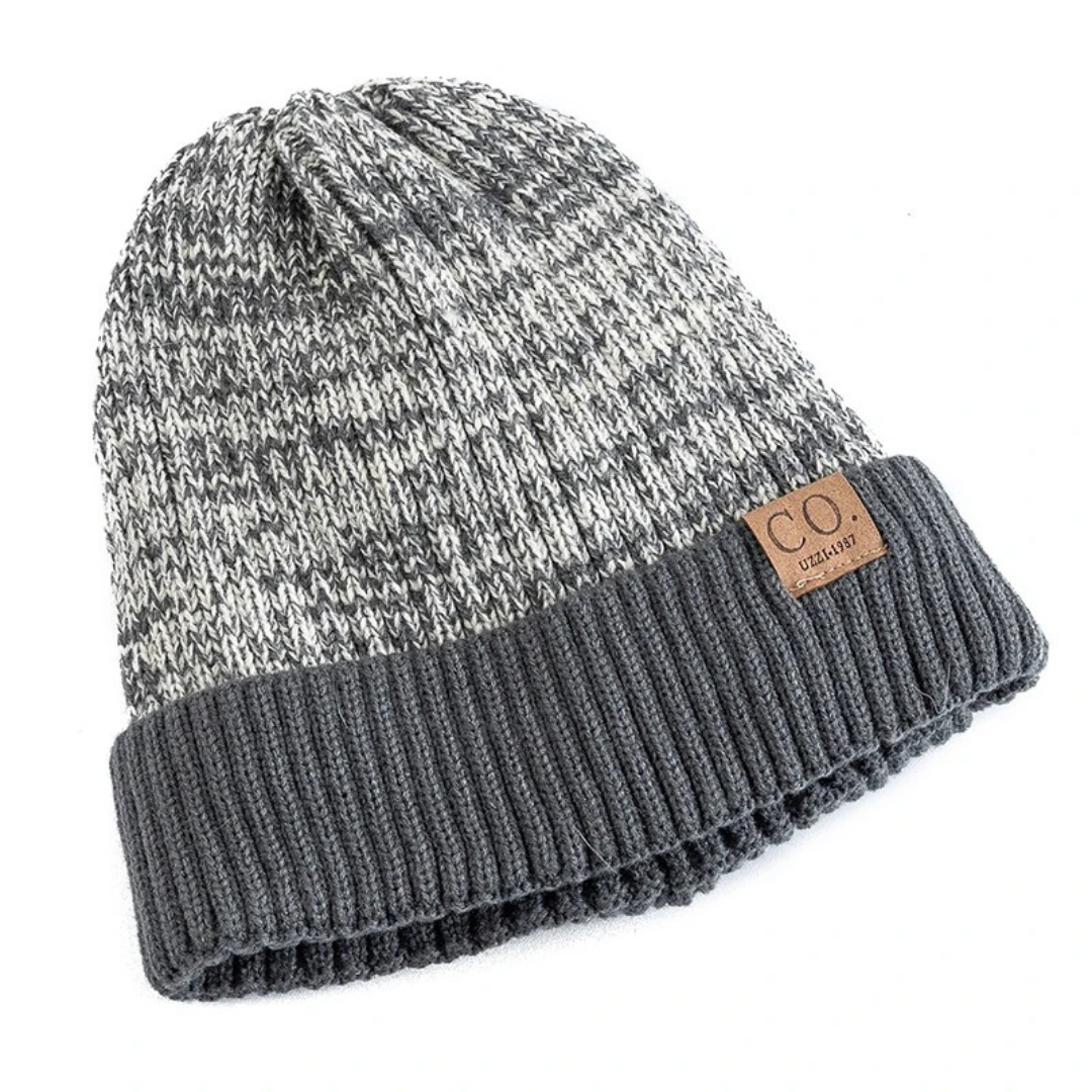 Wintermütze mit Fleece-Futter, Unisex, gestrickt, warm, 54-60 cm, bequemes Winteraccessoire zum Skifahren und für Outdoor-Aktivitäten | Sansoti