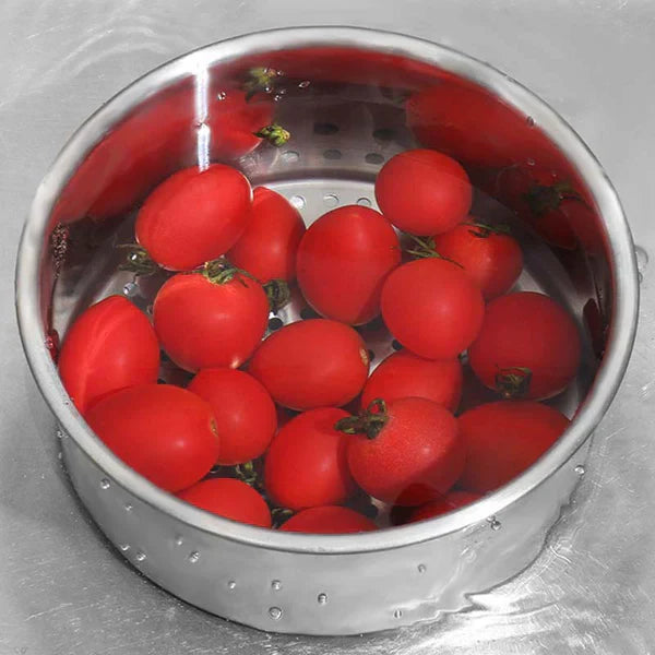 Sitko do zlewu ze stali nierdzewnej zapewniające czysty i drożny odpływ | Sansoti