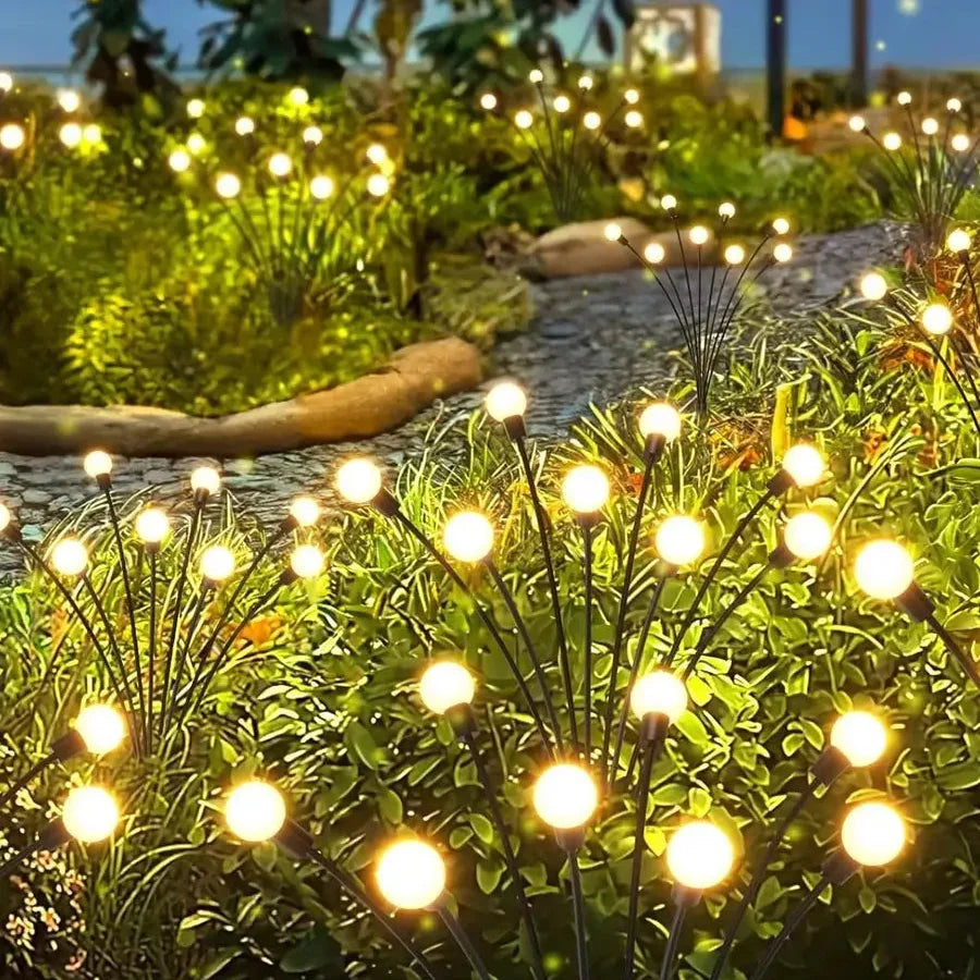 Glühwürmchen Gartenlampe Solarenergie 20 LED Warmweiß Außenlampe | Sansoti