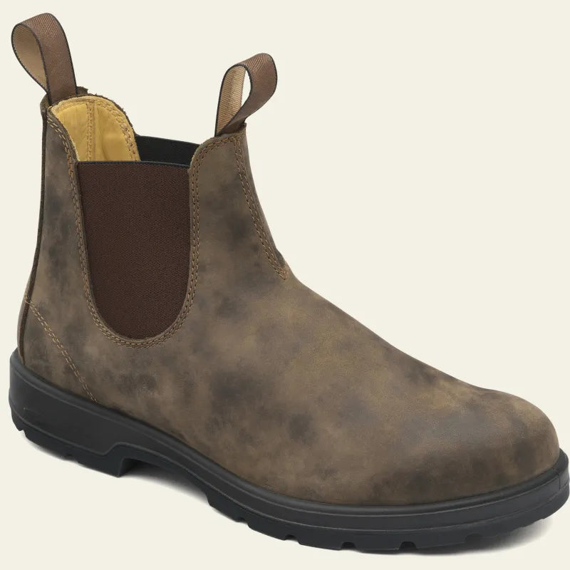 Wasserdichte Chelsea Boots Herren Slip-On Leder-Stiefeletten Regenstiefel Komfortabel Alltag Winter | Sansoti