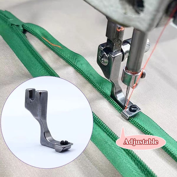Adjustable Zipper Foot for Sewing Machines – Precision and Ease for Invisible Zippers | Sansoti
