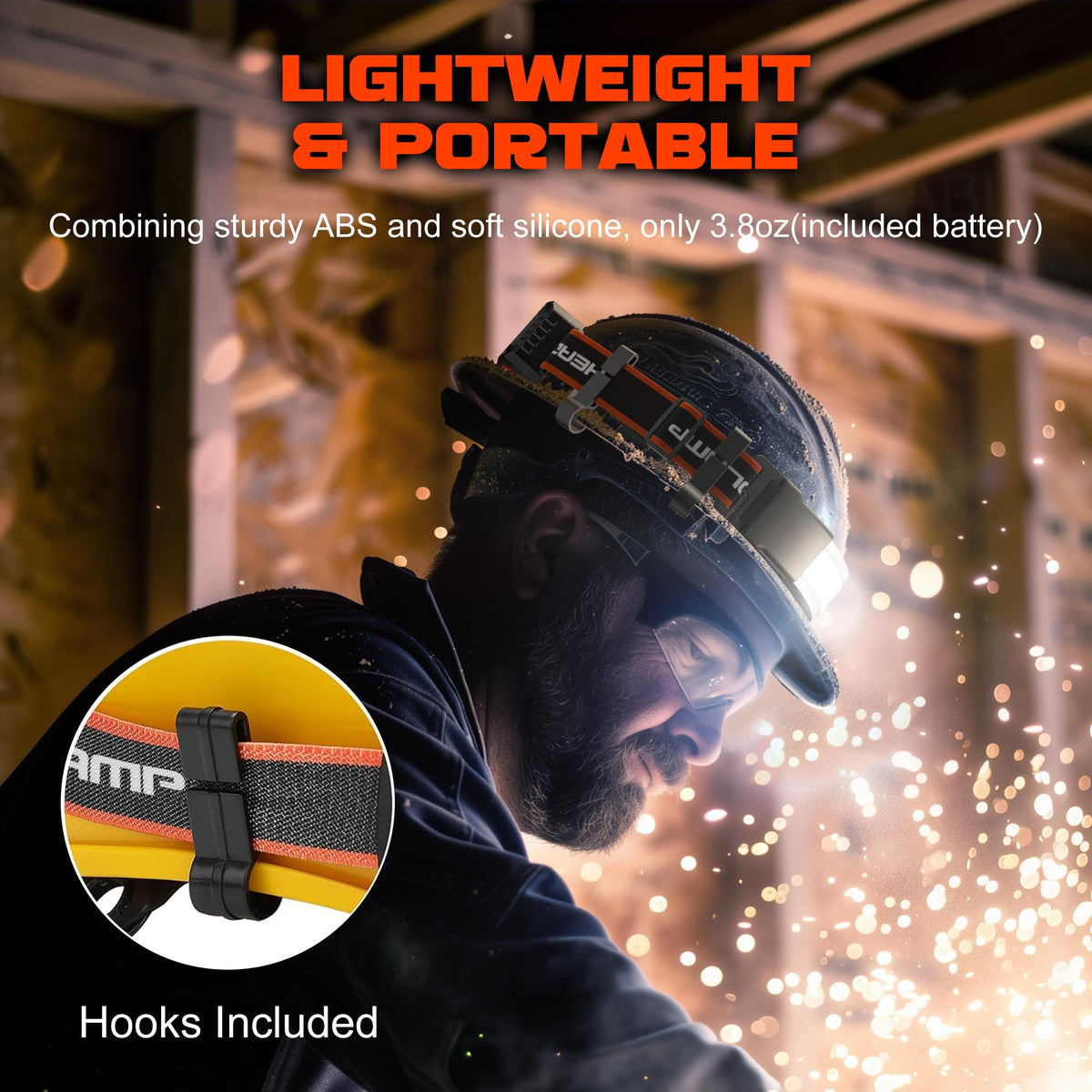 Rechargeable Headlamp Set 1000 Lumens 230° Wide Beam Waterproof Adjustable Hands-Free LED Lighting 2 Pieces | Sansoti