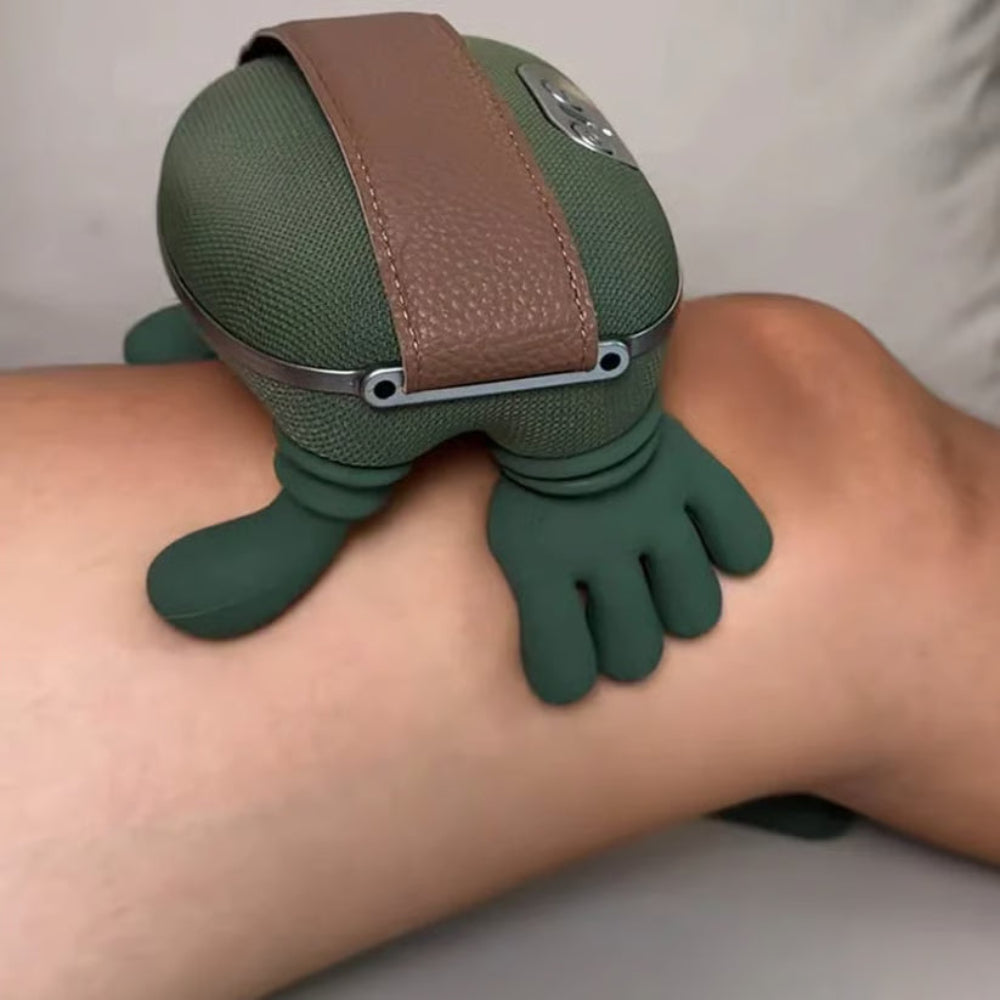 Masseur de cou avec fonction chauffante sans fil, vibrations thérapeutiques, soulagement des tensions musculaires, détente et bien-être | Sansoti