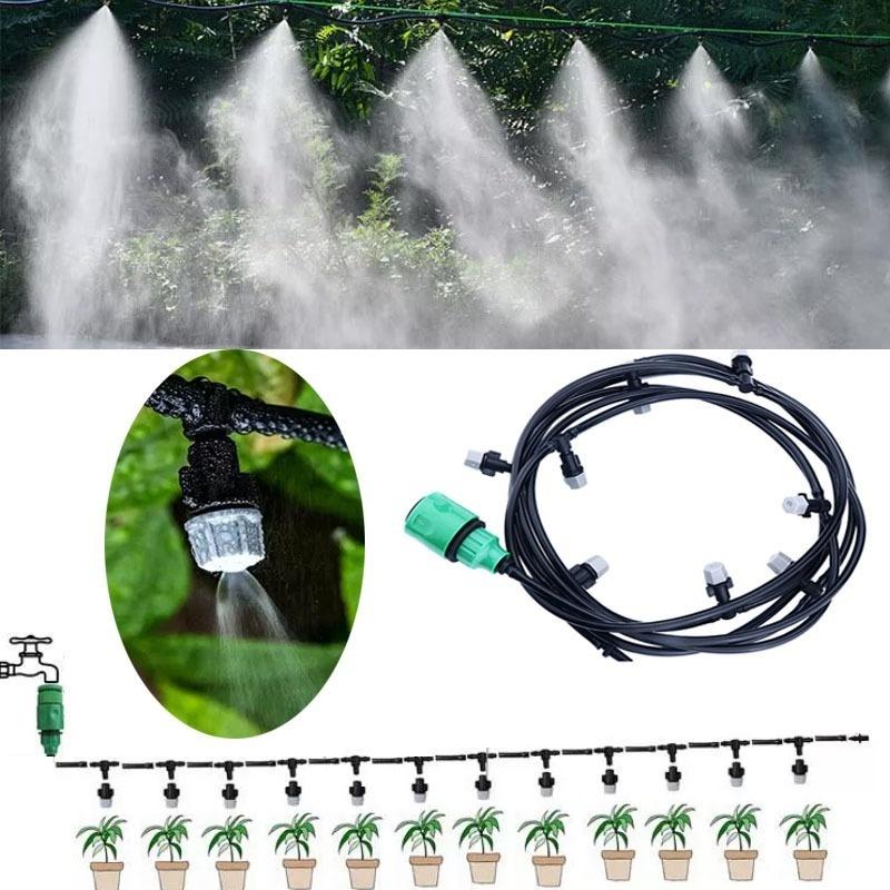 Adjustable Drip Irrigation System 10 Meters Automatic Garden Watering Spray Set Water-Saving Plants | Sansoti