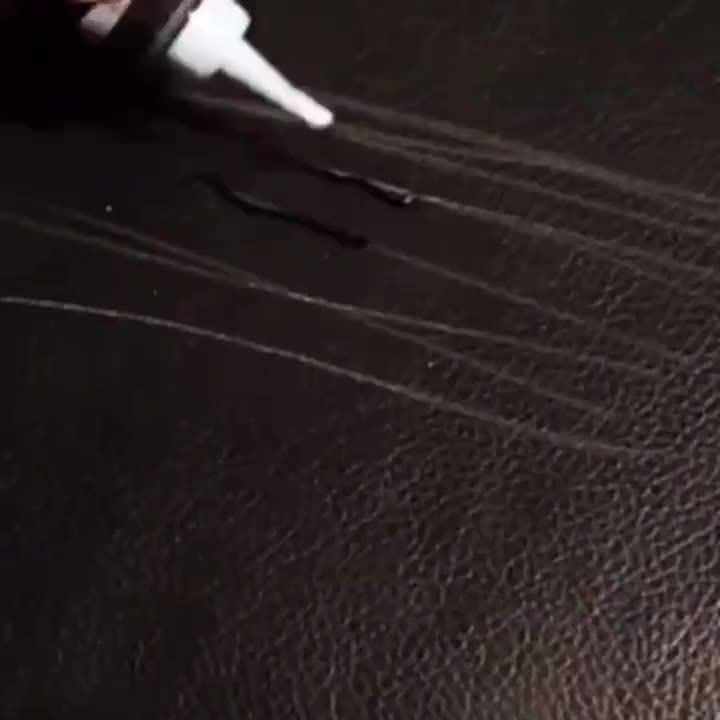 Leder-Reparaturset für Möbel, Autositze und Sofas, Leder-Restaurationskit mit Applikator, 3x10cm | Sansoti