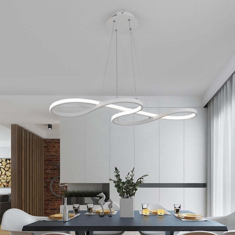 Muzieknoot Hanglamp Zwart Goud Design LED Verstelbaar Eetkamer Woonkamer Modern Armatuur Sfeerlicht Interieur | Sansoti
