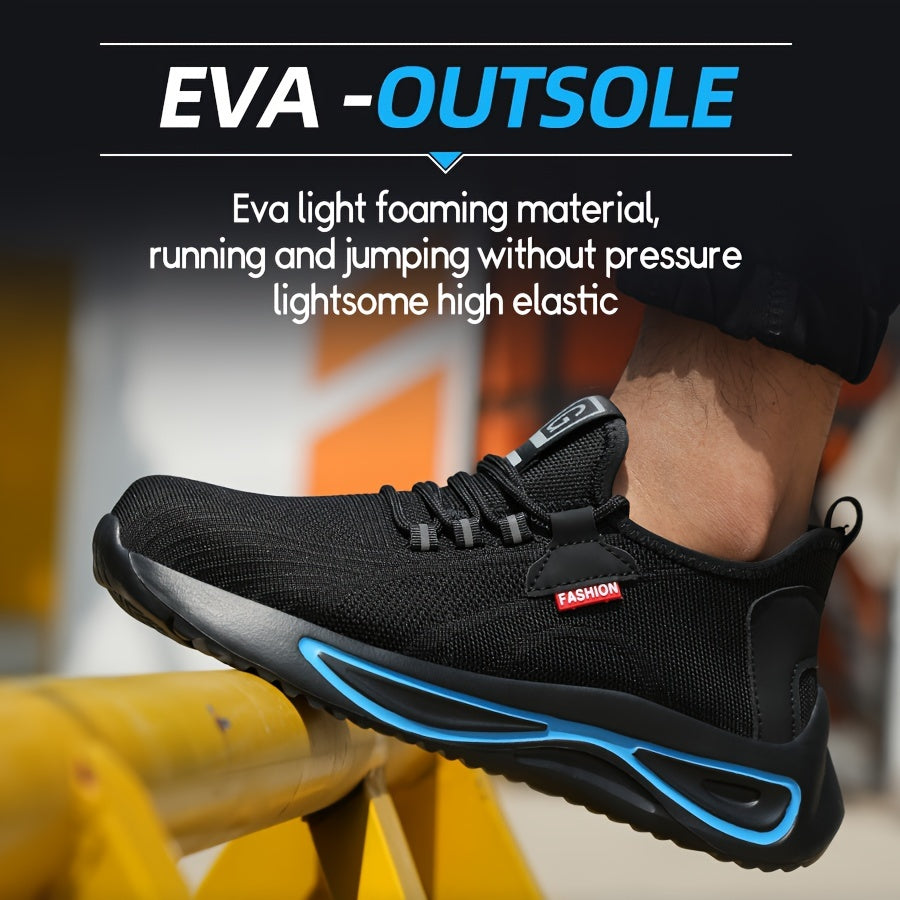 Men's Work Shoes – Lightweight with Steel Toe and Non-Slip Sole | Sansoti