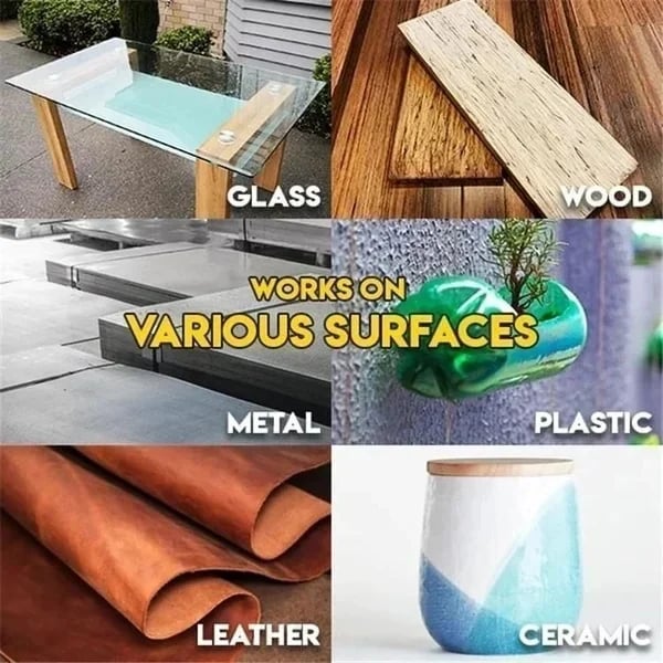 Universal Super-Strong Glue for Metal Wood Plastic Glass Ceramic Fast-Drying Waterproof All-Purpose Glue | Sansoti